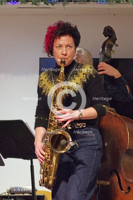 Hannah Horton, Hannah Horton Quartet, East Grinstead Jazz Club, West Suusex, Jan 2025. Creator: Brian O'Connor.