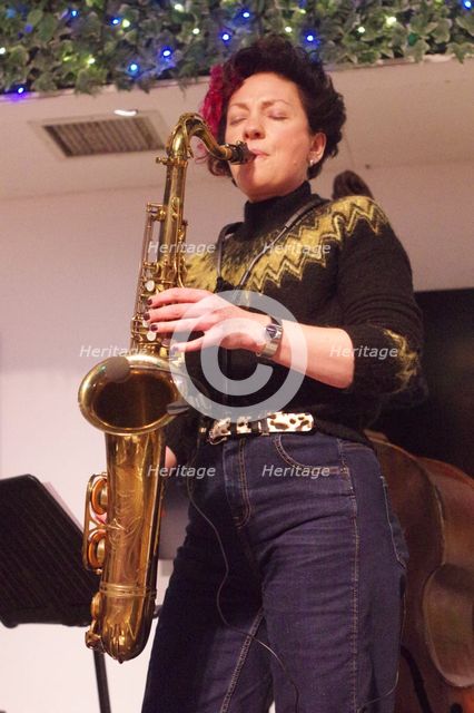 Hannah Horton, Hannah Horton Quartet, East Grinstead Jazz Club, West Suusex, Jan 2025. Creator: Brian O'Connor.