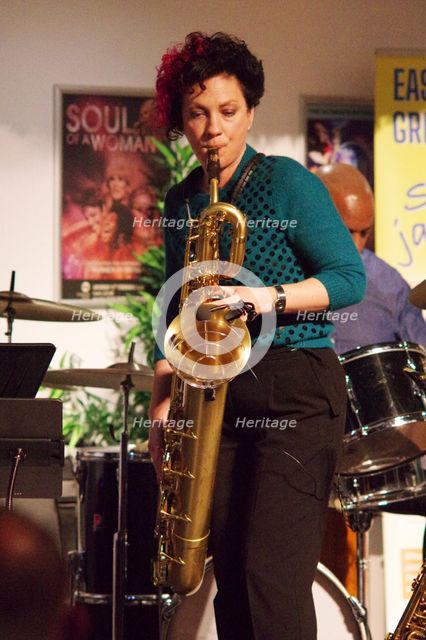 Hannah Horton, Hannah Horton Quartet, East Grinstead Jazz Club, West Suusex, Jan 2025. Creator: Brian O'Connor.