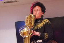 Hannah Horton, Hannah Horton Quartet, East Grinstead Jazz Club, West Suusex, Jan 2025. Creator: Brian O'Connor