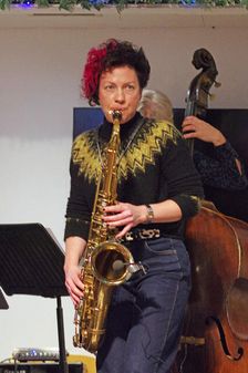 Hannah Horton, Hannah Horton Quartet, East Grinstead Jazz Club, West Suusex, Jan 2025. Creator: Brian O'Connor