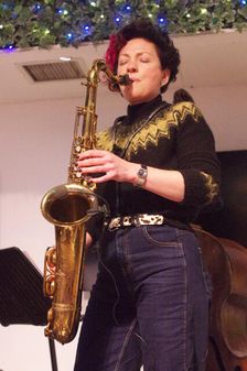 Hannah Horton, Hannah Horton Quartet, East Grinstead Jazz Club, West Suusex, Jan 2025. Creator: Brian O'Connor