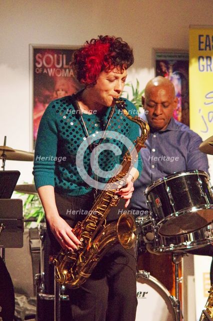 Hannah Horton, Hannah Horton Quartet, East Grinstead Jazz Club, West Suusex, Jan 2025. Creator: Brian O'Connor.