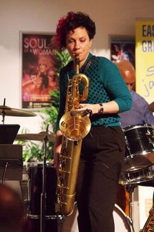 Hannah Horton, Hannah Horton Quartet, East Grinstead Jazz Club, West Suusex, Jan 2025. Creator: Brian O'Connor