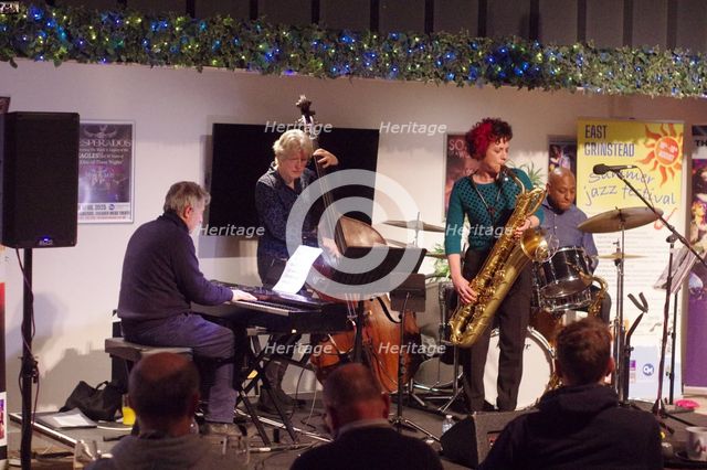Hannah Horton Quartet, East Grinstead Jazz Club, West Suusex, Jan 2025. Creator: Brian O'Connor.