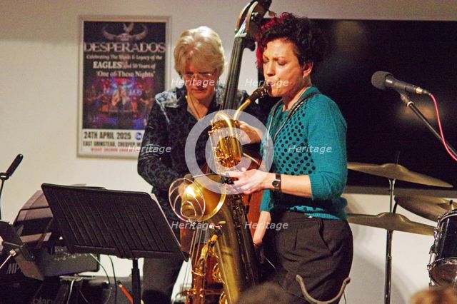 Hannah Horton Quartet, East Grinstead Jazz Club, West Suusex, Jan 2025. Creator: Brian O'Connor.