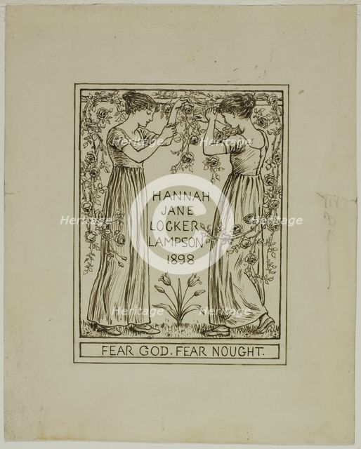 Hannah Jane Locker Lampson, 1898. Creator: Catherine Greenaway.