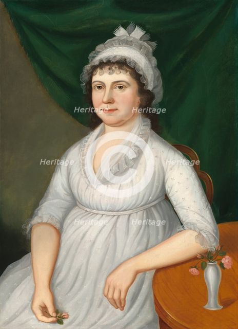 Hannah Lemmon Corcoran (Mrs. Thomas Corcoran), c. 1802/1810. Creator: Charles Peale Polk.