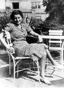 Hannah Senesh (1921-44) relaxing on Kibbutz Sdot Yam, c1943