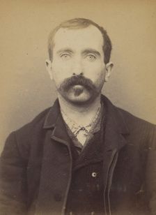 Hannedouche. François. 31 ans, né à Lilleris (Pas de Calais). Peintre en bâtiments. Anarch..., 1893. Creator: Alphonse Bertillon