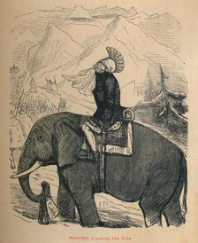Hannibal crossing the Alps 1852. Artist: John Leech
