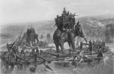 Hannibal crossing the Rhone, 1878