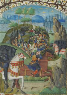 Hannibal defeated the Romans. From the Romuléon, c. 1480