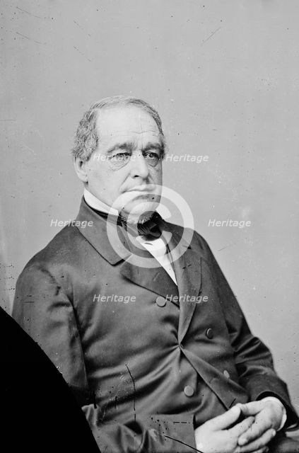 Hannibal Hamlin, between 1855 and 1865. Creator: Unknown.