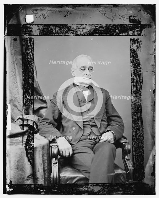 Hannibal Hamlin, between 1860 and 1875. Creator: Unknown.