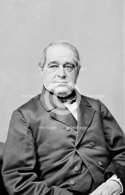 Hannibal Hamlin, between 1860 and 1875. Creator: Unknown.