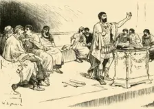Hannibal in the Assembly at Carthage 1890. Creator: Unknown