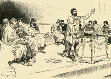 Hannibal in the Assembly at Carthage 1890. Creator: Unknown