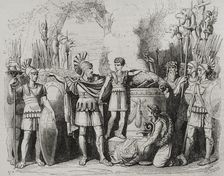 Hannibal's oath, 1852. Creator: José Severini