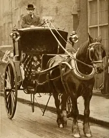 Hansom cab, c1910, (1935). Creator: Unknown