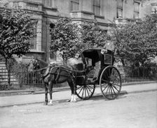Hansom cab, London, c1870-c1900. Artist: York & Son