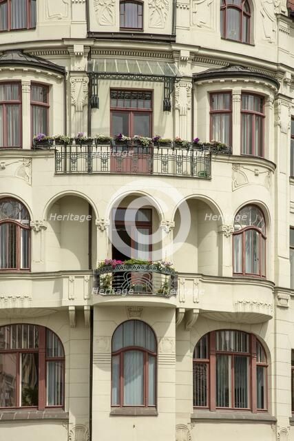 Hansahaus am Wielandplatz Apartment building, Weimar, Germany, (1905), 2018. Artist: Alan John Ainsworth.