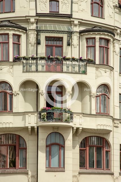 Hansahaus am Wielandplatz Apartment building, Weimar, Germany, (1905), 2018. Artist: Alan John Ainsworth.