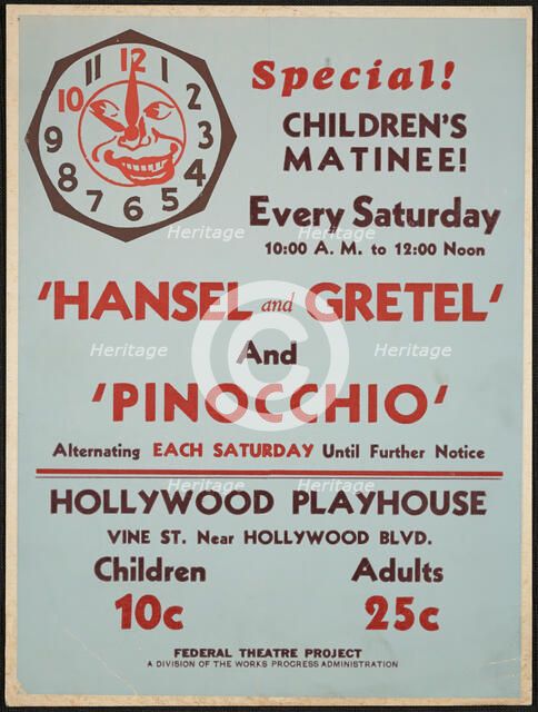 Hansel and Gretel, Los Angeles, [193-]. Creator: Unknown.