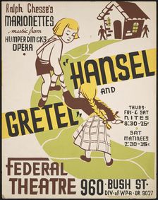 Hansel and Gretel, Portland, OR, 1938. Creator: Unknown