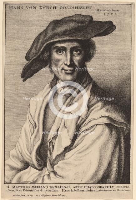 Hans von Zurch, Goldsmith, 1647. Creator: Wenceslaus Hollar.