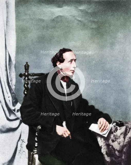 'Hans Andersen', 1860, (1939). Artist: Franz Seraph Hanfstaengl.