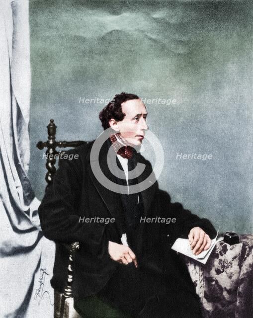 'Hans Andersen', 1860, (1939). Artist: Franz Seraph Hanfstaengl.
