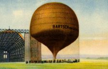 Hans Bartsch von Sigsfeld's altitude research balloon, 1932. Creator: Unknown