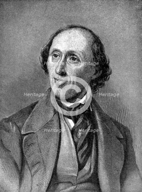 Hans Christian Andersen (1805-1875), Danish author. Artist: Unknown