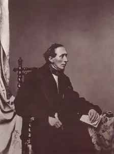 Hans Christian Andersen, Danish author, 19th century. Creator: Franz Seraph Hanfstaengl