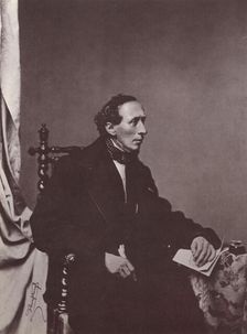 Hans Christian Andersen, Danish author, 19th century. Creator: Franz Seraph Hanfstaengl