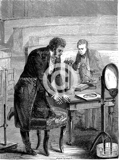 Hans Christian Oersted, Danish physicist, 1820 (c1880). Artist: Unknown