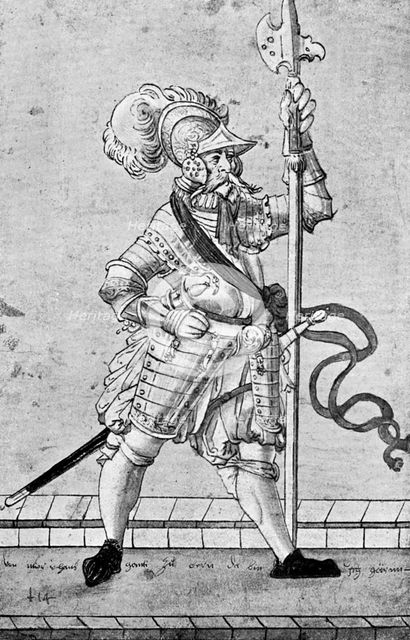 Hans Ganti of Bern, c16th century (1901).Artist: A Landsknecht