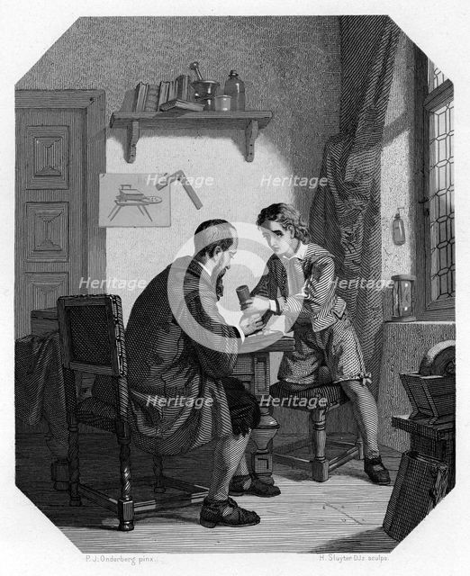 Hans Jansen and his son Sacharias, c1870. Artist: H Sluyter