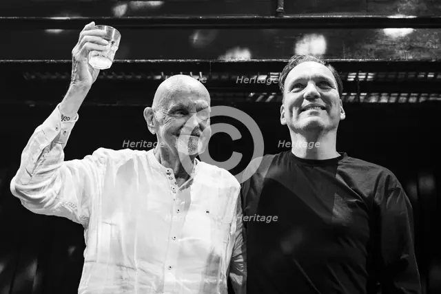 Hans-Joachim Roedelius and Arnold Kasar live at the Jazz Café, London, Apr 2024. Creator: Annapaola Marchesani.