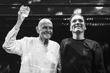 Hans-Joachim Roedelius and Arnold Kasar live at the Jazz Café, London, Apr 2024. Creator: Annapaola Marchesani