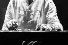 Hans-Joachim Roedelius live at the Jazz Café, London, Apr 2024. Creator: Annapaola Marchesani