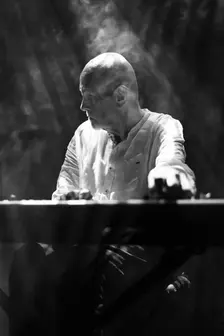 Hans-Joachim Roedelius live at the Jazz Café, London, Apr 2024. Creator: Annapaola Marchesani