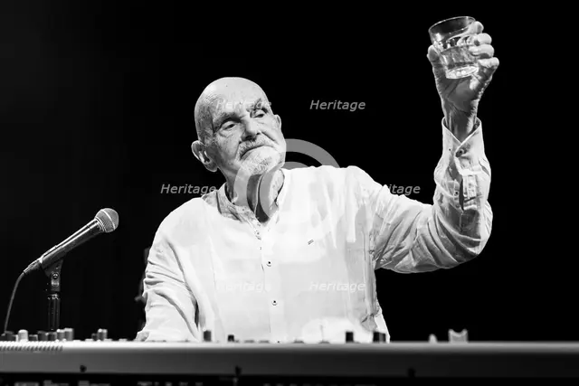Hans-Joachim Roedelius live at the Jazz Café, London, Apr 2024. Creator: Annapaola Marchesani.