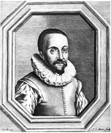 Hans Lippershey, Dutch optician credited with the discovery of the telescope, 1655. Creator: Unknown