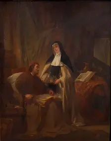 Hans Memling in the Sint-Janshospitaal in Bruges, 1841. Creator: Keyser, Nicaise de (1813-1887)