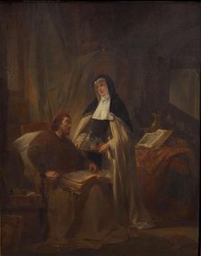 Hans Memling in the Sint-Janshospitaal in Bruges, 1841. Creator: Keyser, Nicaise de (1813-1887)