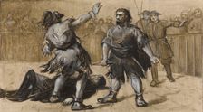 Hans of Iceland before the tribunal, c1889. Creator: Guillaume Albert Demarest