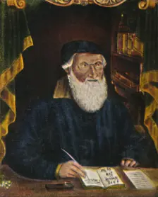 Hans Sachs 1494-1576. Kupferstich von Hans Weygel 1934. Creator: Unknown