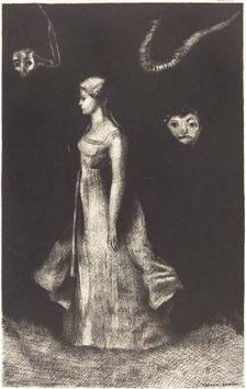 Hantise (Obsession), 1894. Creator: Odilon Redon